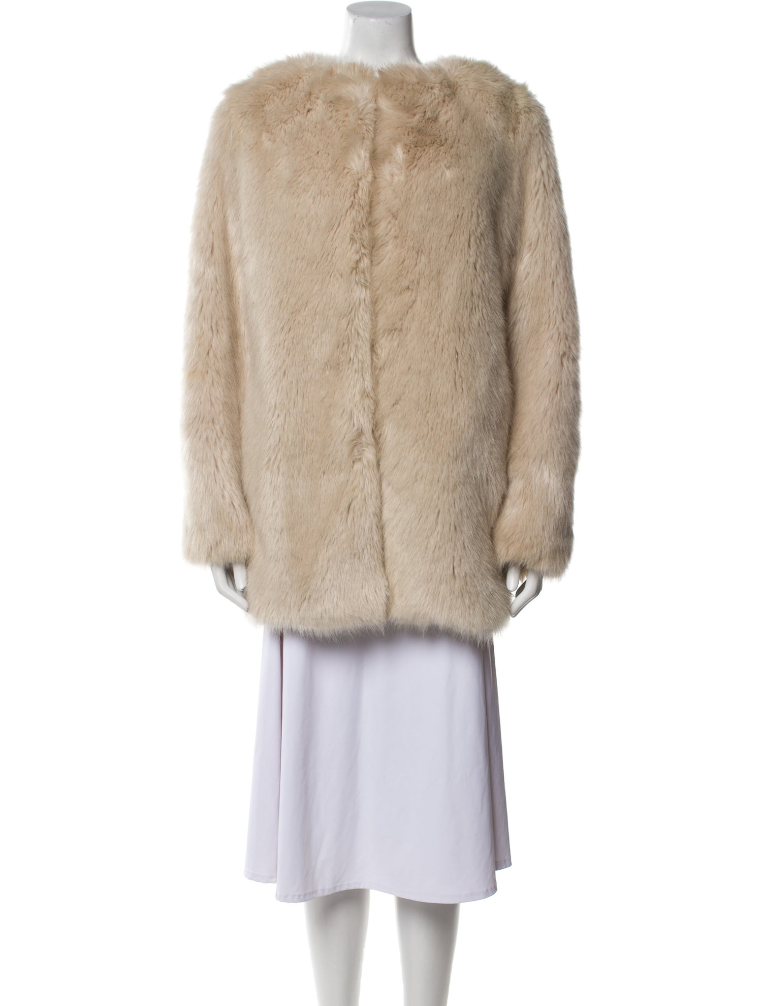 Helmut Lang Faux Fur Faux Fur Coat