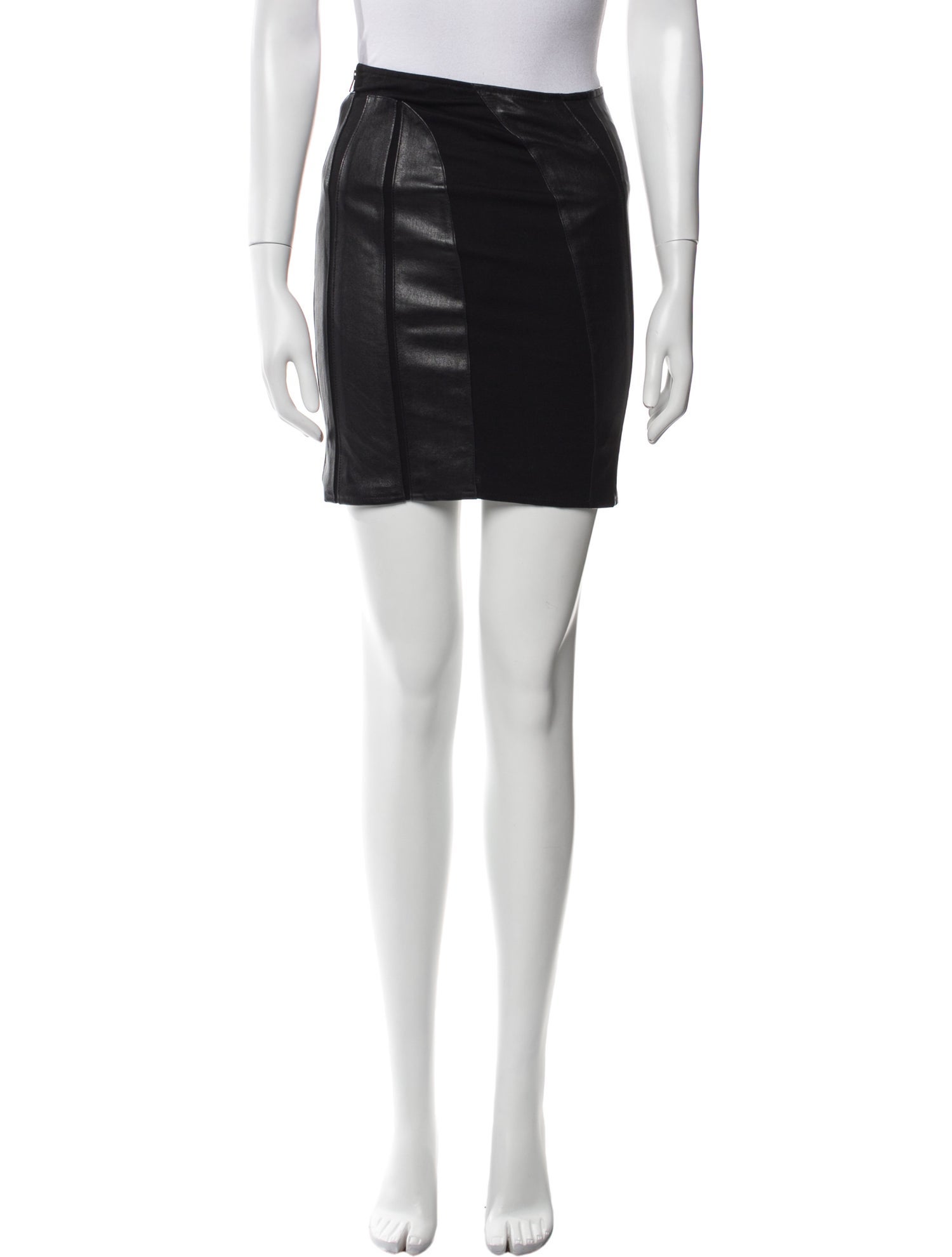 Helmut Lang Lamb Leather Mini Skirt