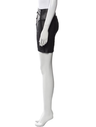 Helmut Lang Lamb Leather Mini Skirt