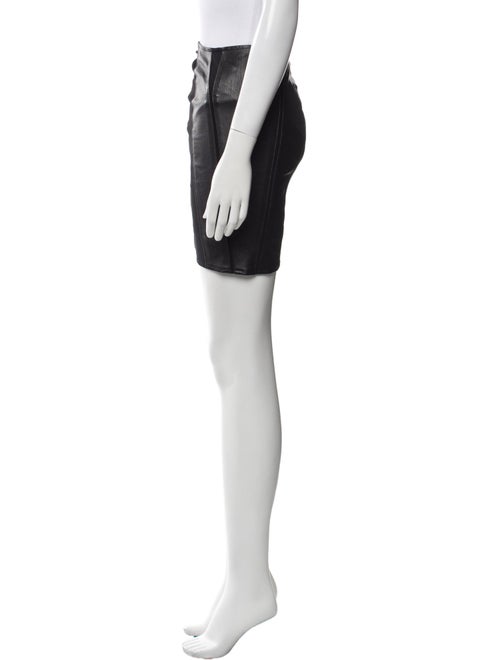 Helmut Lang Lamb Leather Mini Skirt