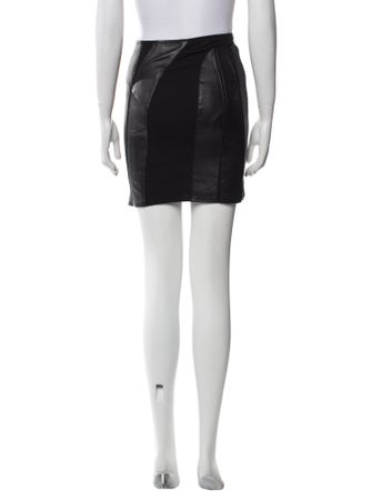 Helmut Lang Lamb Leather Mini Skirt