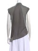 Helmut Lang Cowl Neck Short Sleeve Blouse