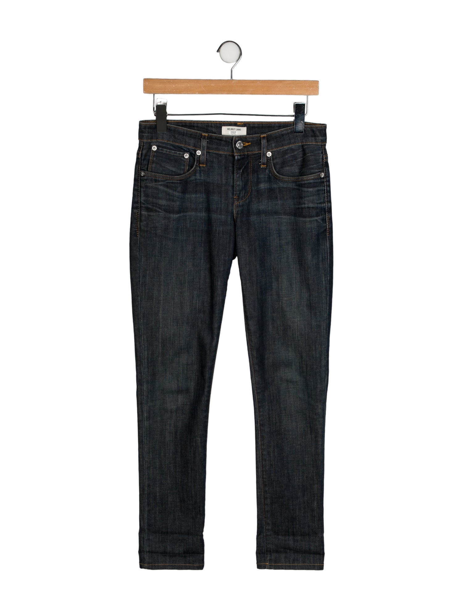 Helmut Lang Low-Rise Straight Leg Jeans