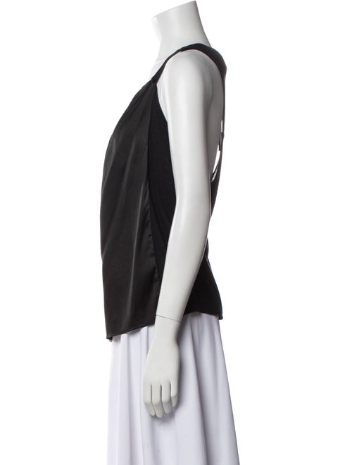 Helmut Lang Silk Scoop Neck Top