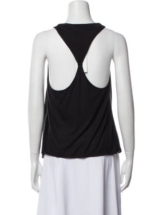 Helmut Lang Silk Scoop Neck Top