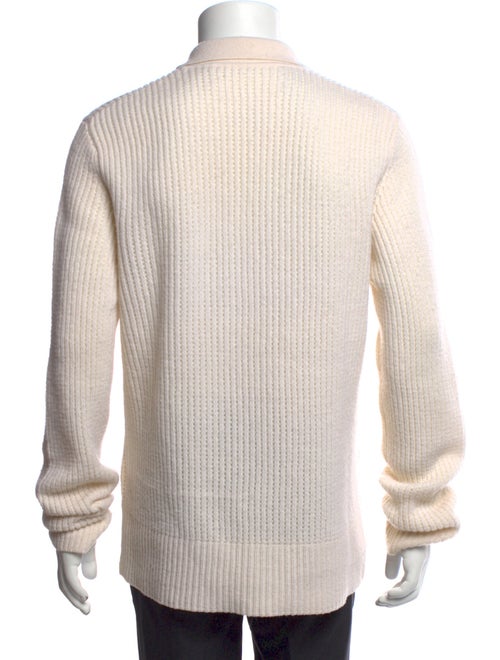 Helmut Lang Wool Collar Polo Sweater