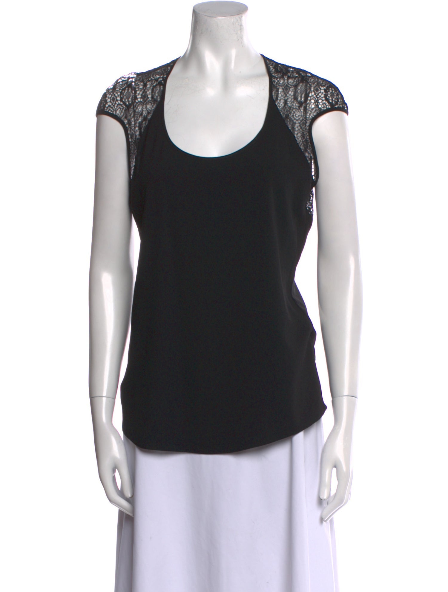 Helmut Lang Scoop Neck Short Sleeve Top