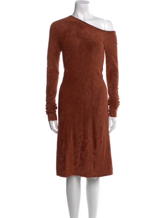 Helmut Lang One-Shoulder Knee-Length Dress