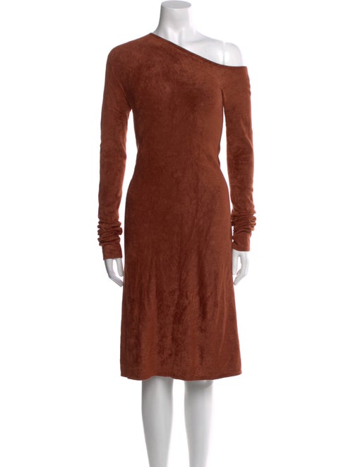 Helmut Lang One-Shoulder Knee-Length Dress