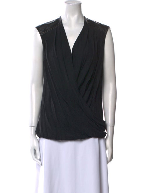 Helmut Lang V-Neck Sleeveless Blouse