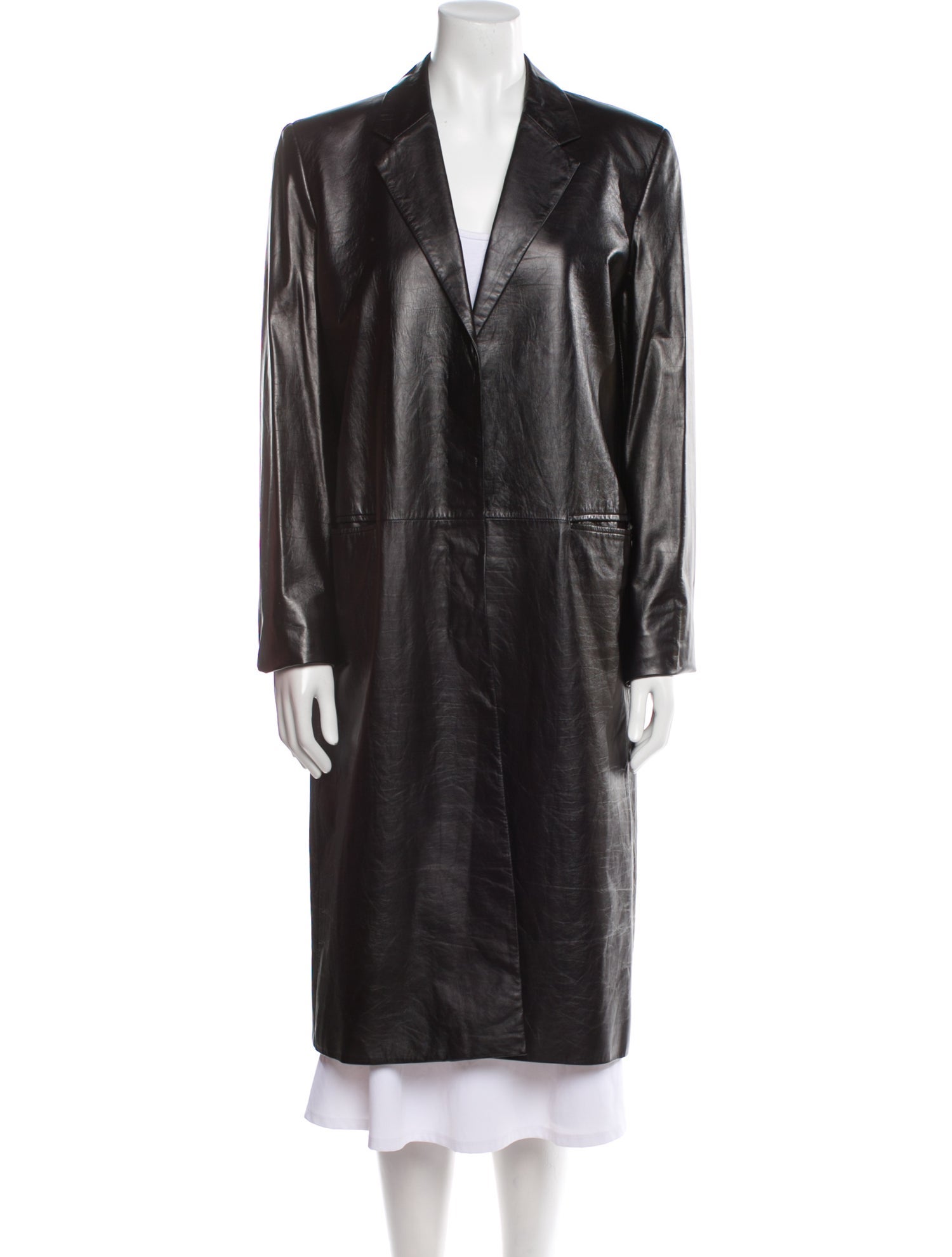 Helmut Lang Leather Coat