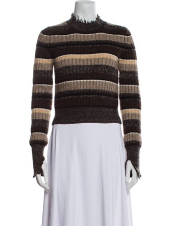 Helmut Lang Wool Striped Sweater