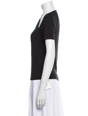Helmut Lang One-Shoulder Short Sleeve Top