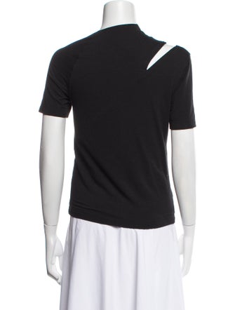 Helmut Lang One-Shoulder Short Sleeve Top
