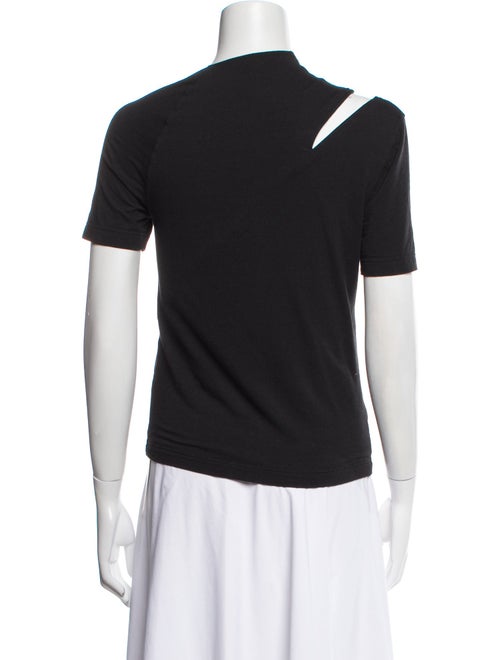Helmut Lang One-Shoulder Short Sleeve Top