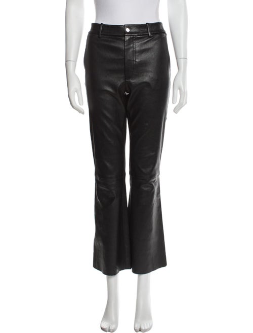 Helmut Lang Lamb Leather Wide Leg Pants