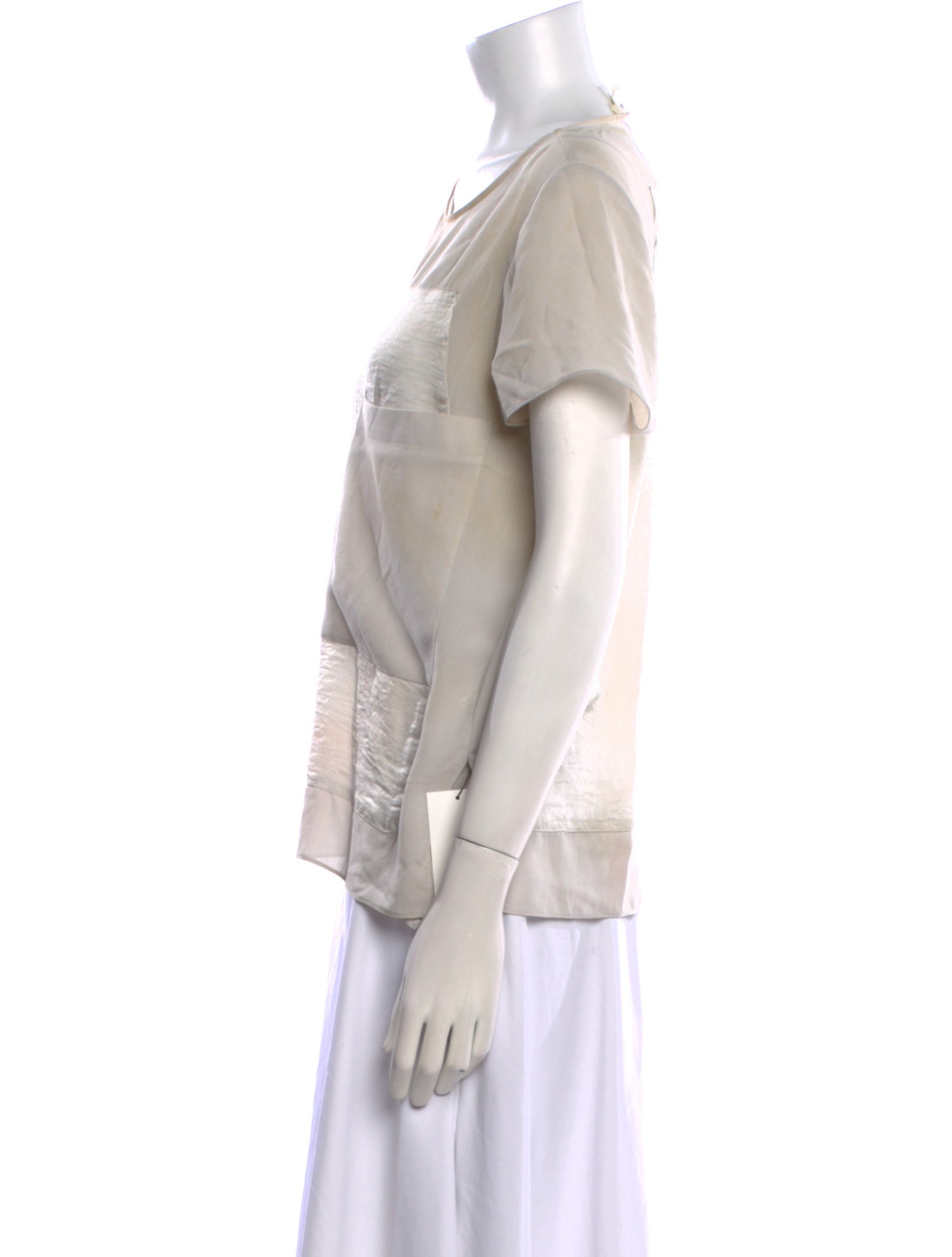 Helmut Lang Scoop Neck Short Sleeve T-Shirt