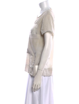 Helmut Lang Scoop Neck Short Sleeve T-Shirt