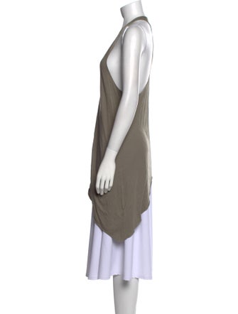 Helmut Lang Scoop Neck Sleeveless Tunic