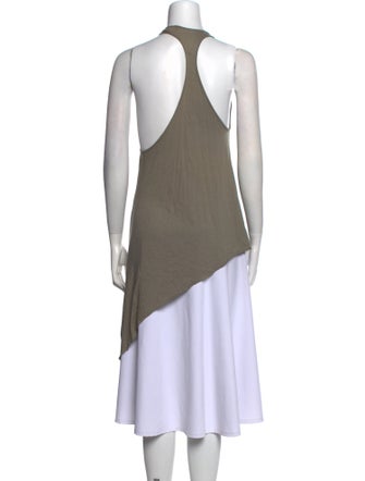 Helmut Lang Scoop Neck Sleeveless Tunic