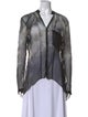 Helmut Lang Silk Printed Blouse