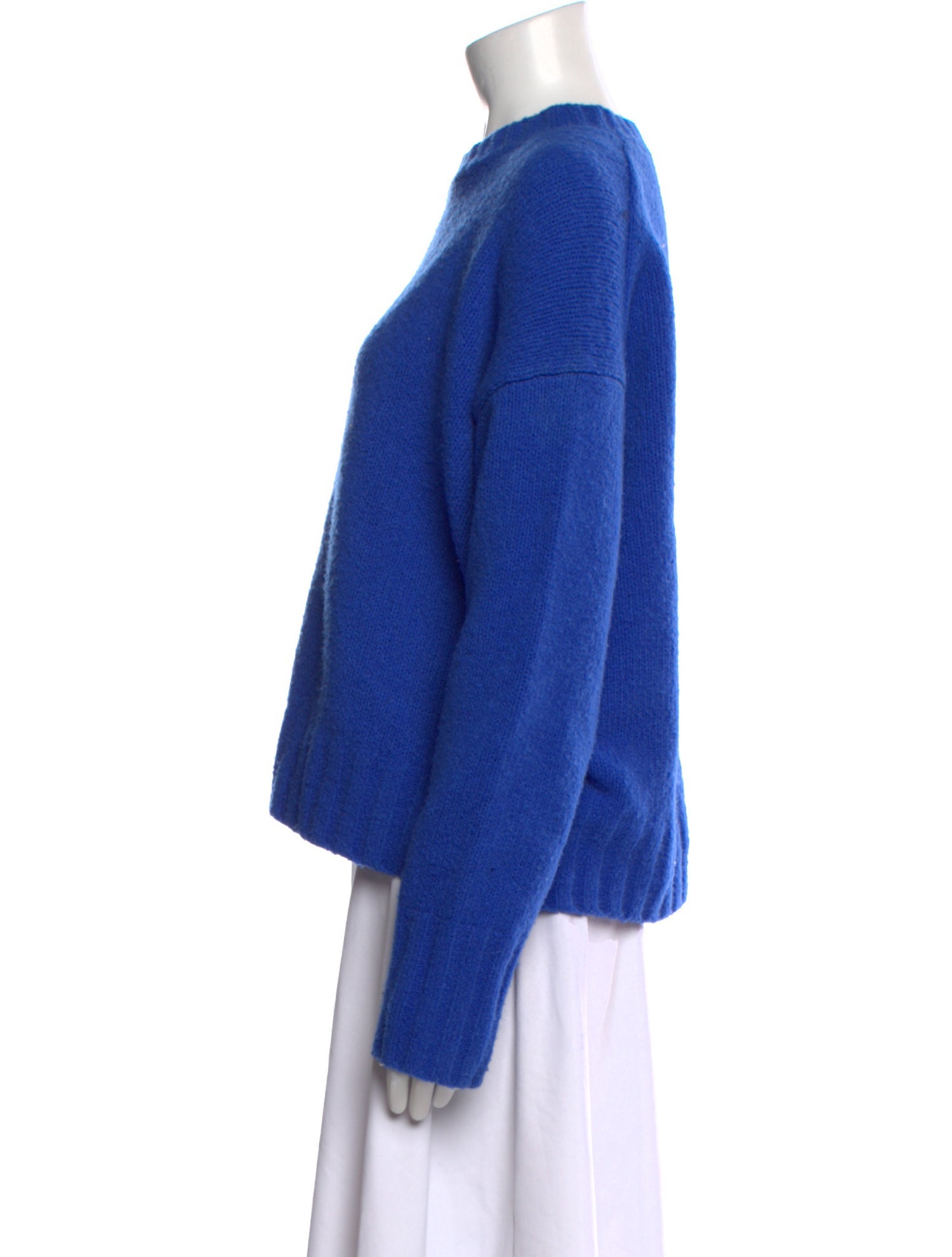 Helmut Lang Merino Wool Mock Neck Sweater