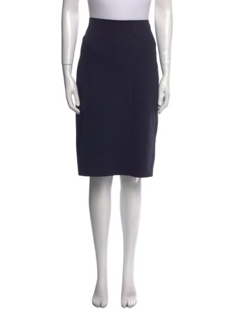 Helmut Lang Raw-Edge Trim Knee-Length Skirt