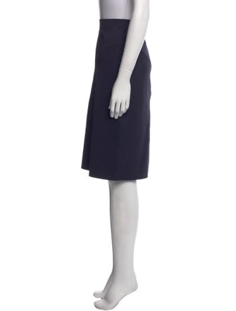 Helmut Lang Raw-Edge Trim Knee-Length Skirt