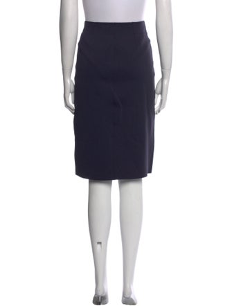 Helmut Lang Raw-Edge Trim Knee-Length Skirt