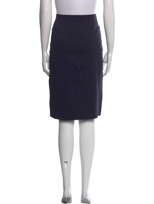 Helmut Lang Raw-Edge Trim Knee-Length Skirt