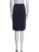 Helmut Lang Raw-Edge Trim Knee-Length Skirt