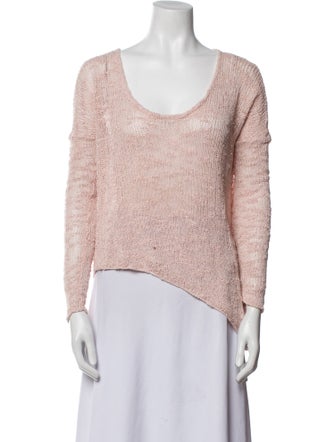 Helmut Lang Silk Scoop Neck Top