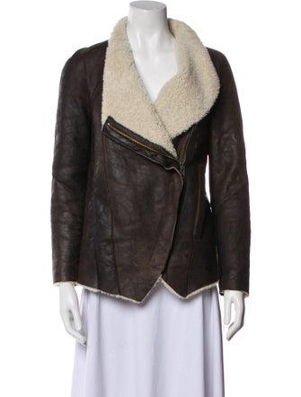 Helmut Lang Shearling Fur Jacket