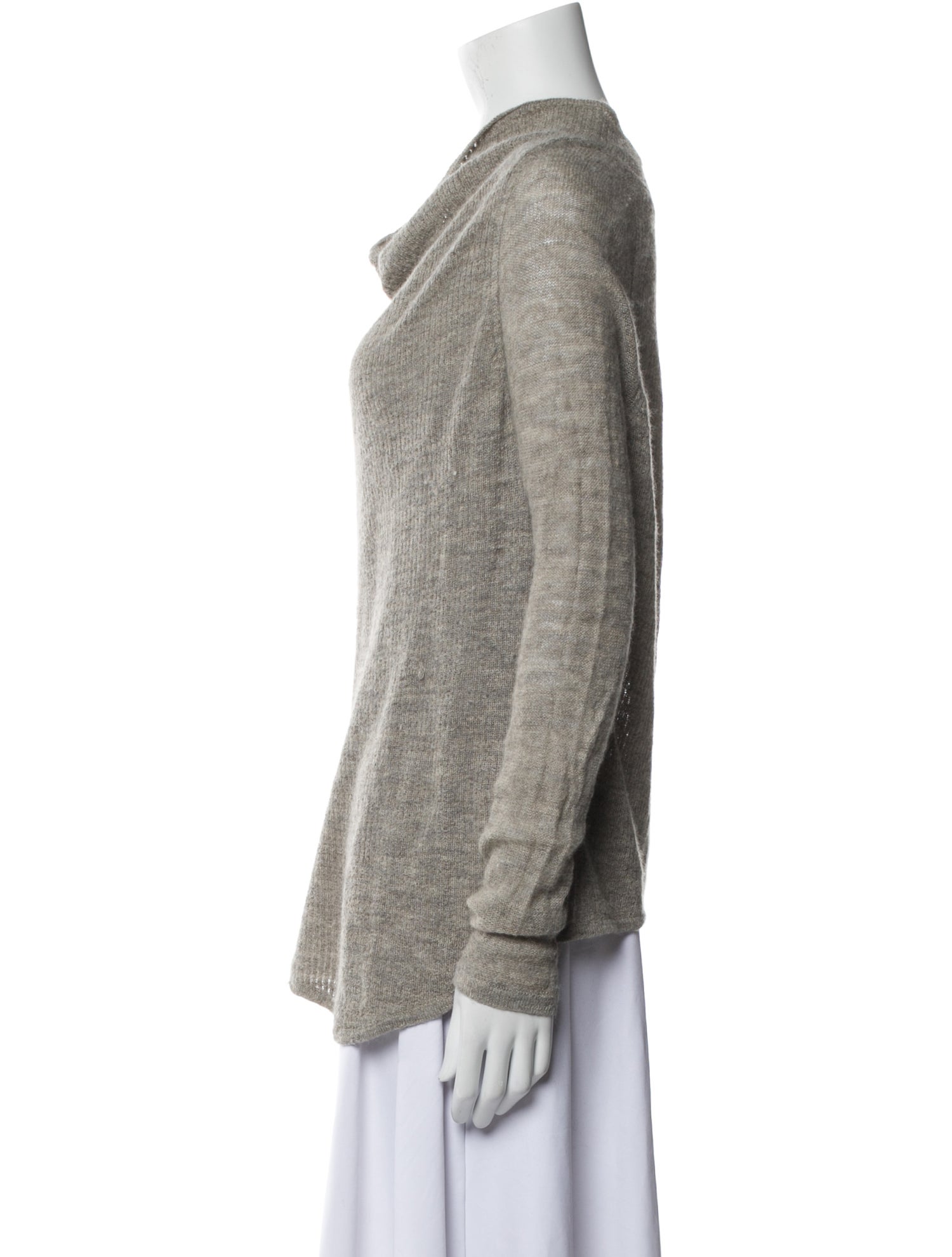 Helmut Lang Alpaca Cowl Neck Sweater