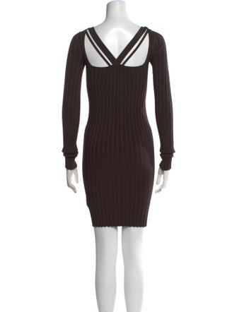 Helmut Lang Square Neckline Mini Dress