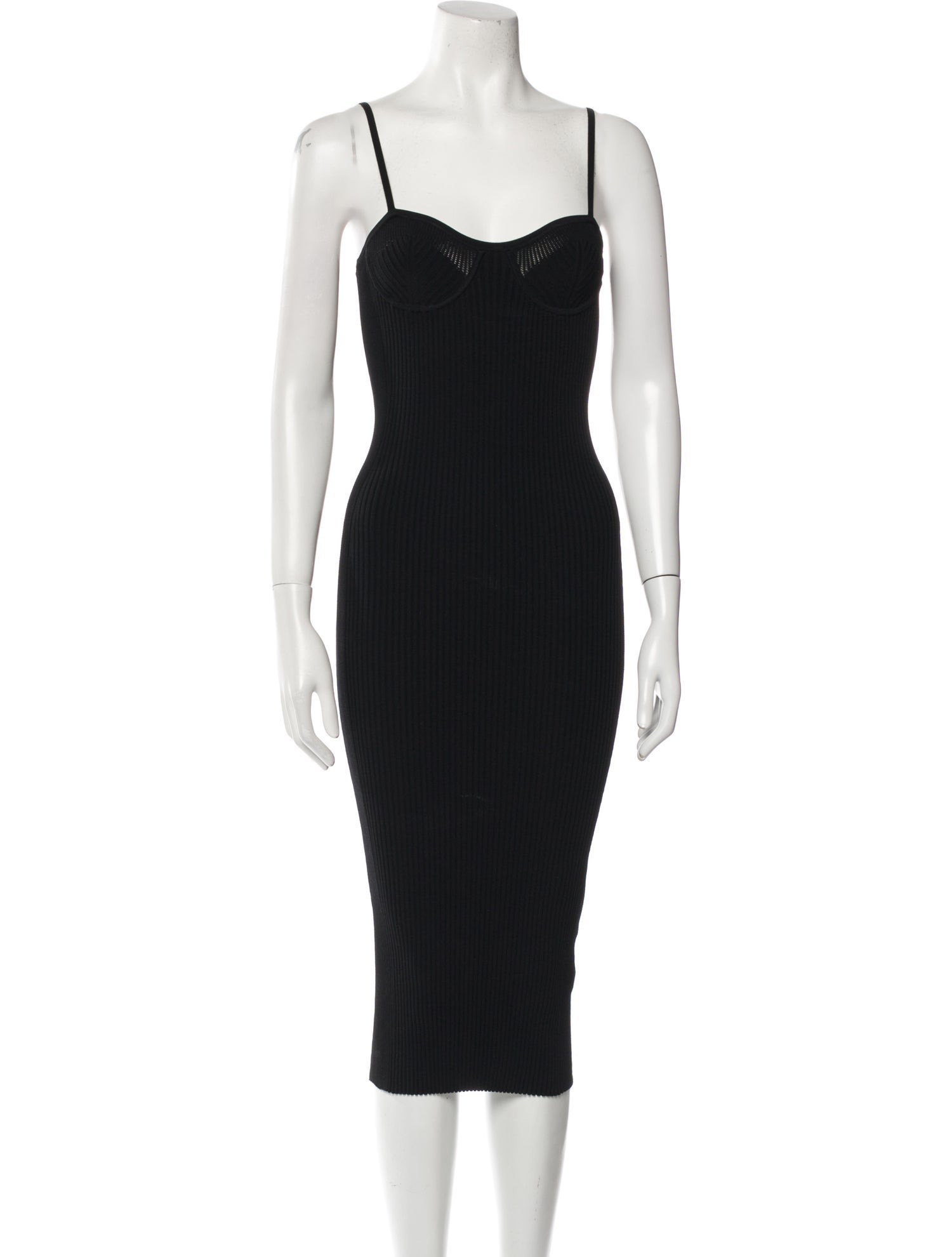 Helmut Lang V-Neck Midi Length Dress