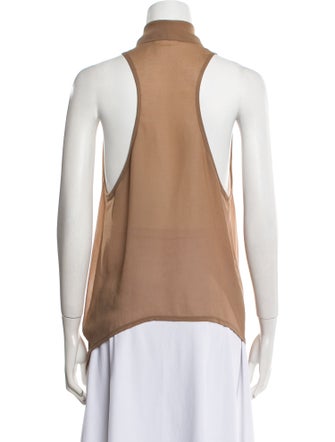 Helmut Lang Cowl Neck Sleeveless Tunic
