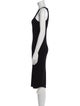 Helmut Lang Scoop Neck Midi Length Dress