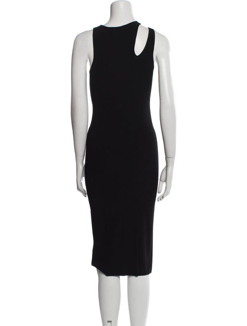 Helmut Lang Scoop Neck Midi Length Dress