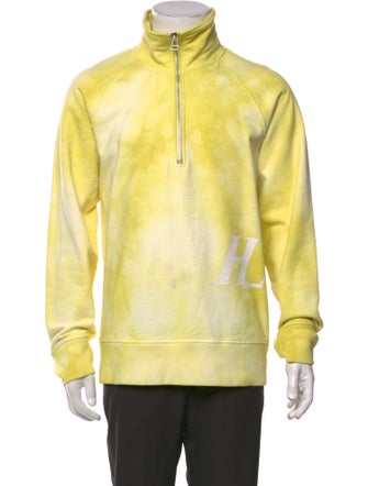Helmut Lang Tie-Dye Print Mock Neck Sweatshirt