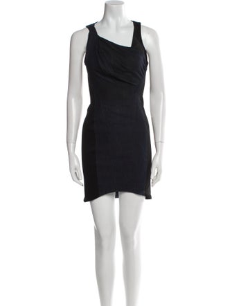 Helmut Lang Square Neckline Mini Dress