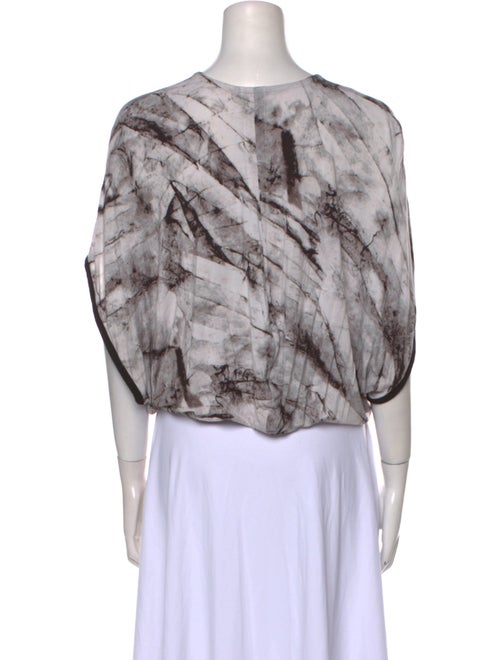 Helmut Lang Printed V-Neck Top