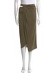 Helmut Lang Cutout Accent Midi Length Skirt