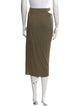 Helmut Lang Cutout Accent Midi Length Skirt