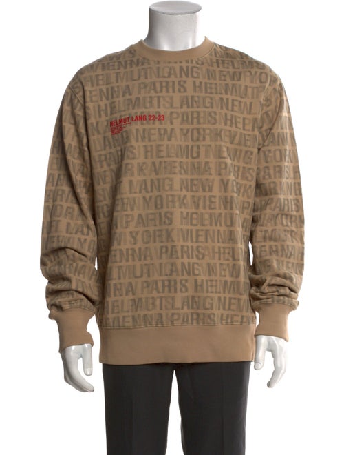 Helmut Lang Printed Crew Neck Sweatshirt