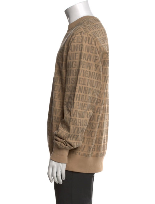 Helmut Lang Printed Crew Neck Sweatshirt