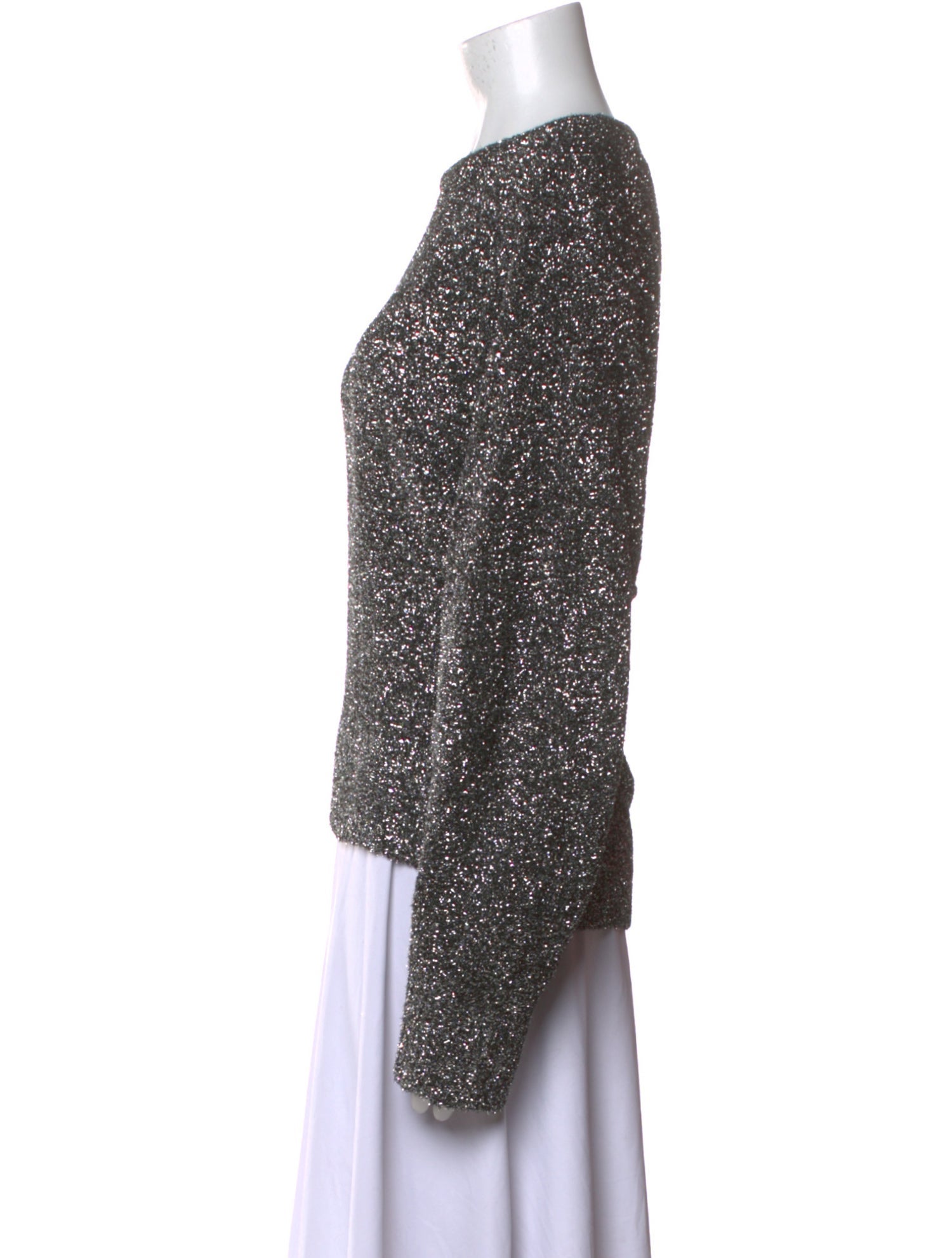 Helmut Lang Printed Scoop Neck Sweatshirt