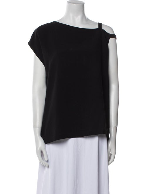 Helmut Lang Bateau Neckline Short Sleeve Top