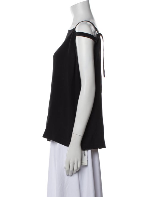 Helmut Lang Bateau Neckline Short Sleeve Top