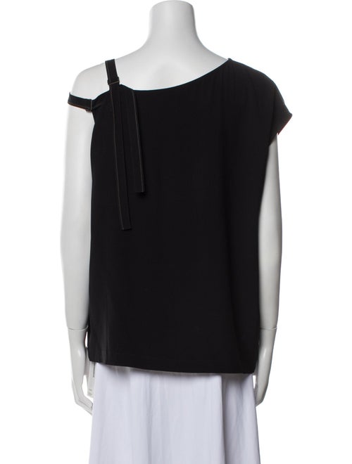 Helmut Lang Bateau Neckline Short Sleeve Top